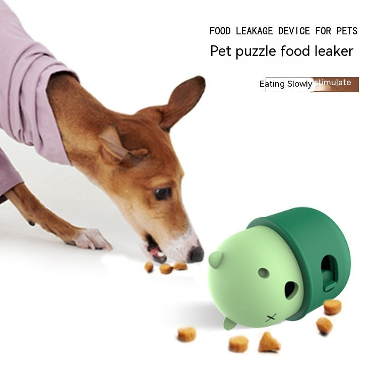 Dog Food Leakage Pets Feeder With Interactive Training Toy Ball- All Natural